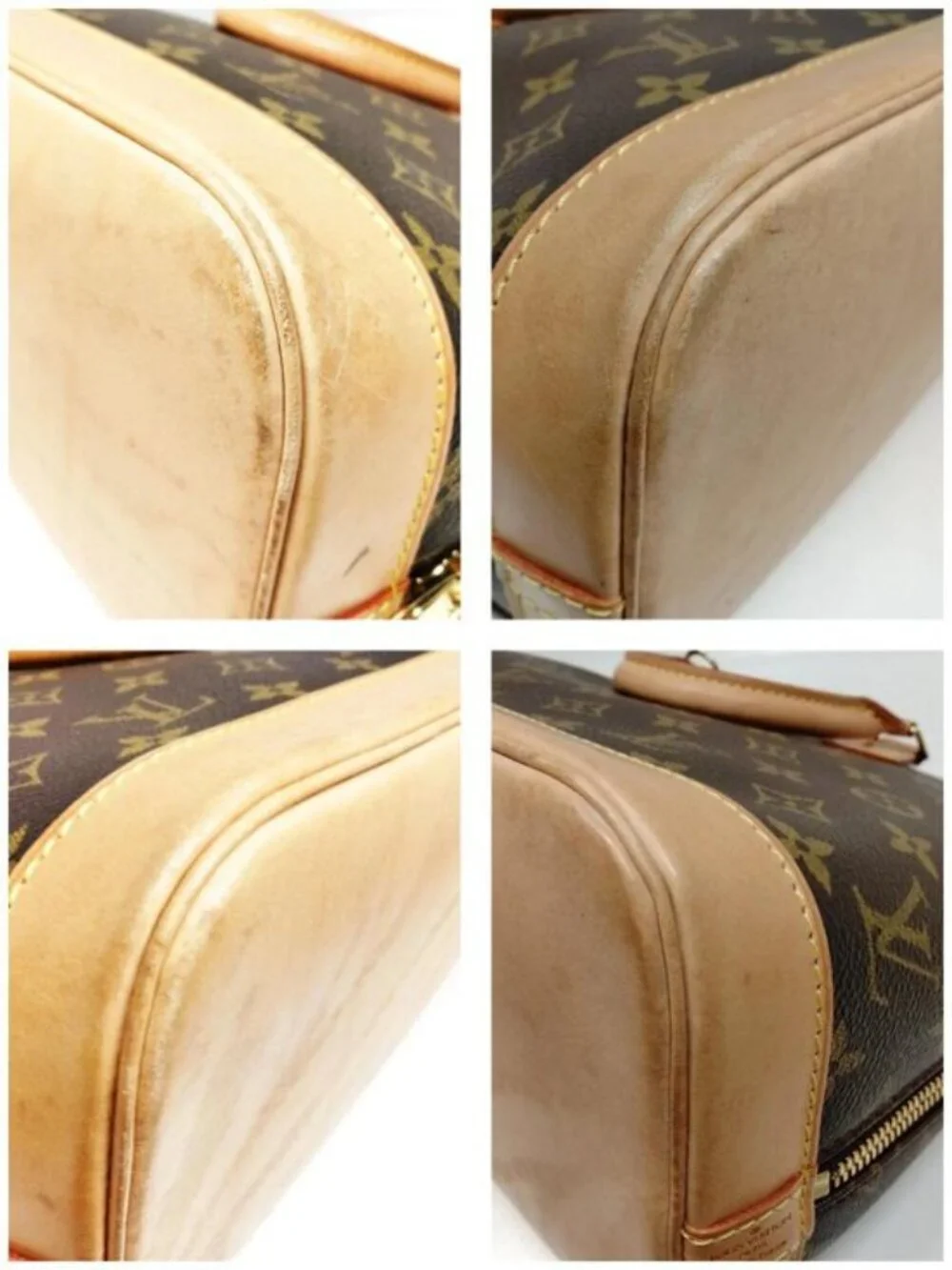 Authentic Louis Vuitton Alma Monogram Satchel Handbag